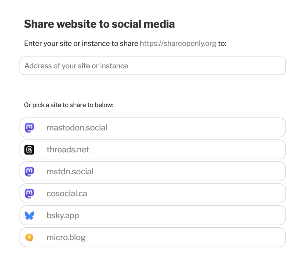Share Openly share screen