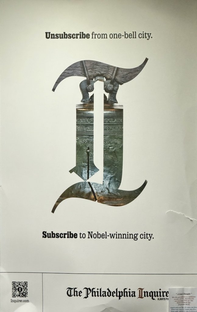 Combative Philadelphia Inquirer ad