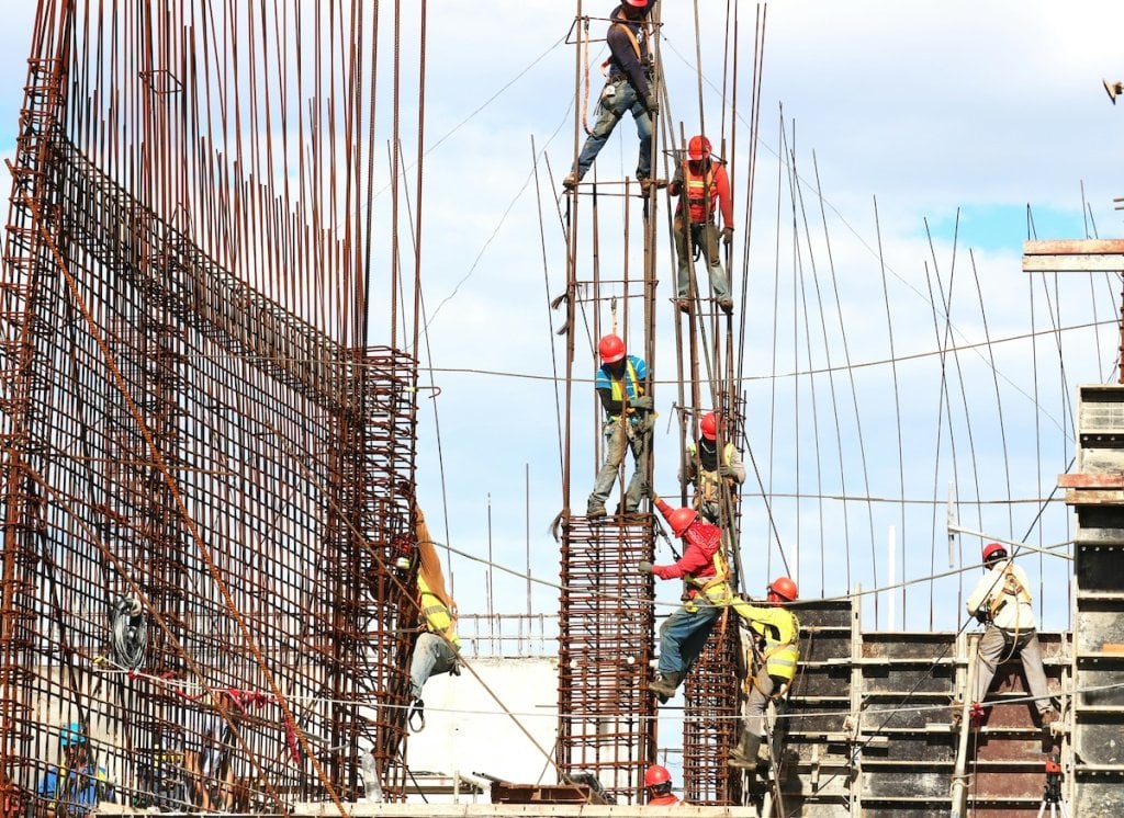 A very literal illustration of a construction site