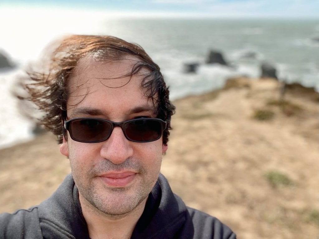 The author on the Sonoma coast